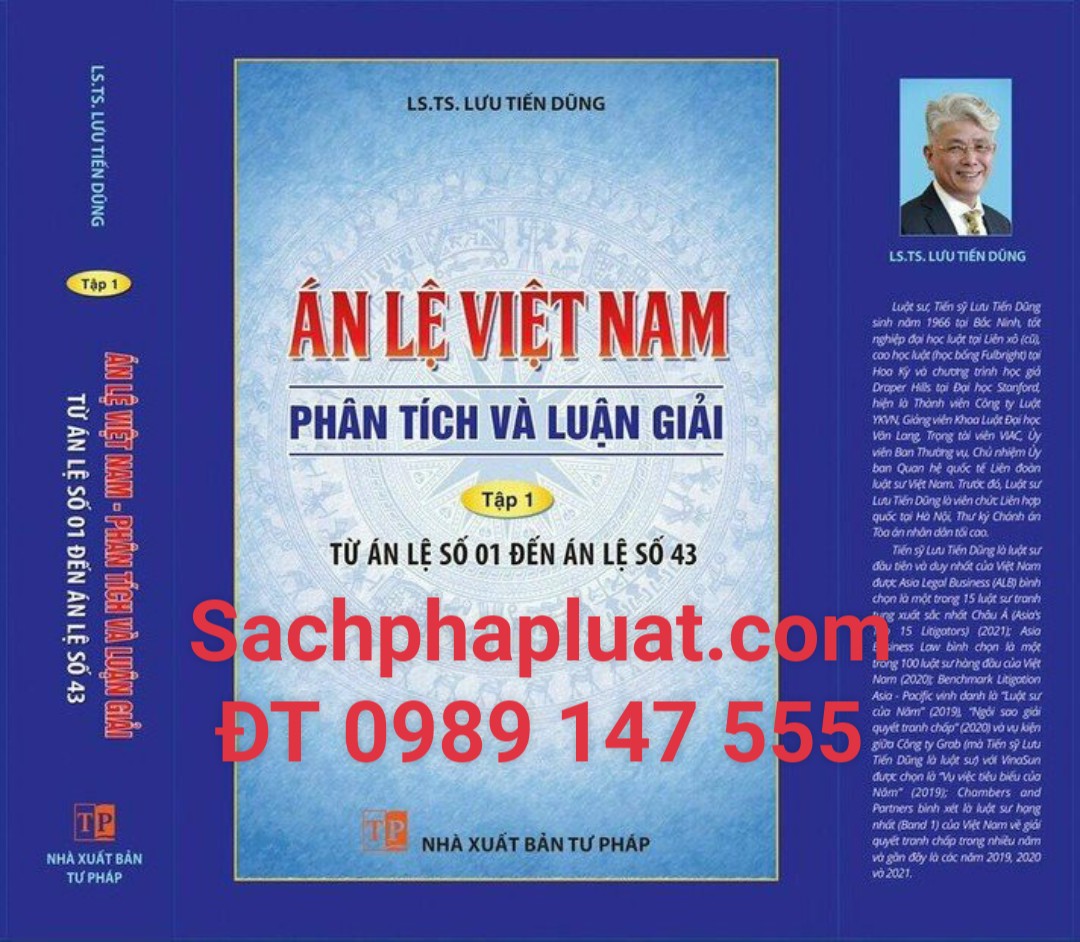 Án lệ Việt Nam Phân tích và luận giải (Tập 1: Từ Án lệ số 01 đến Án lệ số 43)