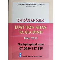 Chỉ dẫn áp dụng luật hôn nhân và gia đình năm 2014