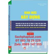 Định mức xây dựng, định mức dự toán lắp đặt hệ thống kỹ thuật của công trình, định mức dự toán lắp đặt máy và thiết bị công nghệ