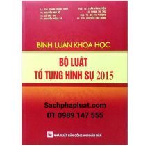 sách Bình luận khoa học Bộ luật Tố tụng hình sự 2015